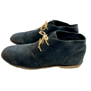 1901 Nordstrom Men’s buttery soft suede leather shoes, blue, size 13M